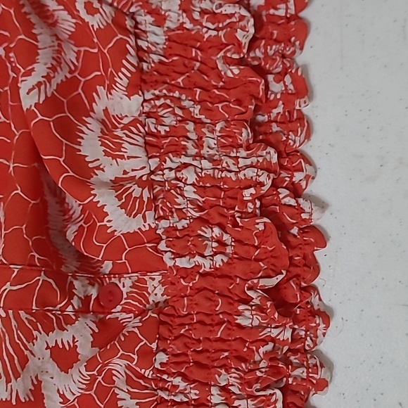 Zac & Rachel Mock Button-up Blouse with Stretchy waist size 2X - Picture 7 of 9